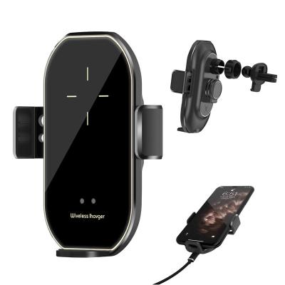 China Original PC Wireless Charger A7 10W Qi Car Fast Charging Mount For Iphone Air Vent Mobile Phone Holder Smart Auto Fix for sale