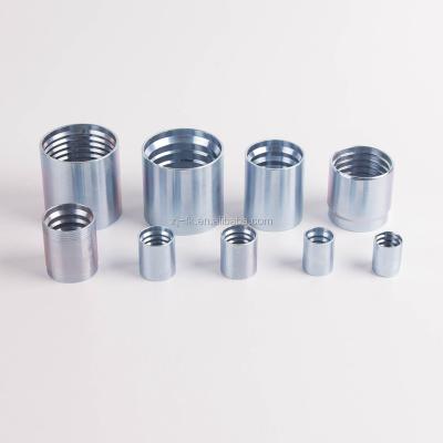 China 1sn/2sn Hydraulic Hose Fittings 1sn/2sn Hydraulic Rubber Hose Connector Quick Coupling Carbon Steel Hose Fittings Hydraulic Ferrule for sale