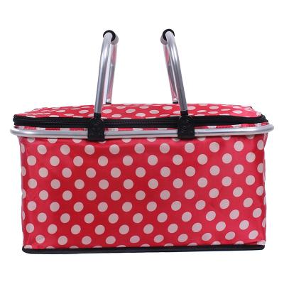 China Eco - Friendly Premium Thermal Insulated Woman Bicycle Meat Cooler Bag Picnic Cold Basket for sale