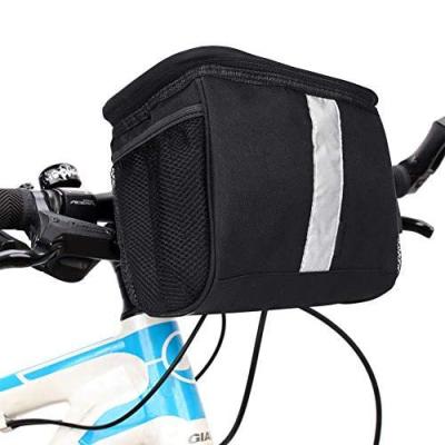 China Recycling Basket Front Pack Frame Bag Bicycle Bag Pannier with Reflective Marking and PVC Touch Screen for Map Phone for sale