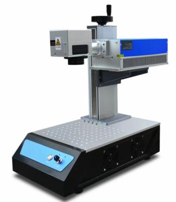 China VISION SYSTEM laser marking machine UV laser marker printer for glass tube plastic mirror for sale