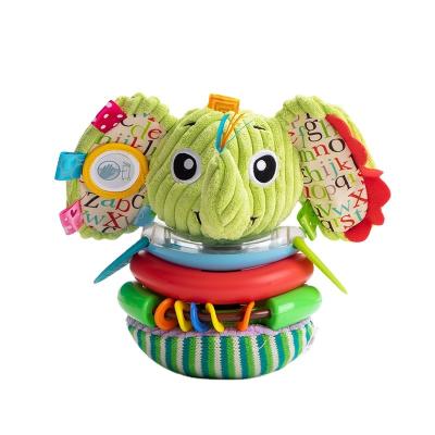 China Toy Jollybaby New Design Educational Animal Stacking Elephant Lion Owl Baby Rattly Toy Toys for sale