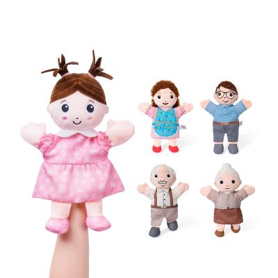 China Lovely Safety Mirror Jollybaby Family Cartoon Plush Baby Hand Puppets for sale