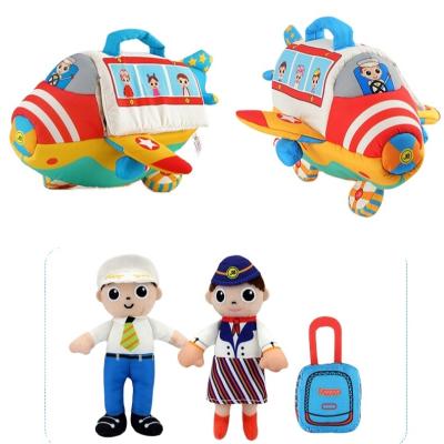 China Ride on Toy Jollybaby Ambulance Fire Engine Rocket Plane Police Car School Bus Plush Toy Stroller for sale