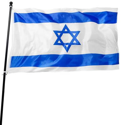 China Custom Printed Israeli Institutes 3X5Fts Bandera Banner Polyester Flag 100% Polyester Flag Banner Of Health Care Israel Flag for sale