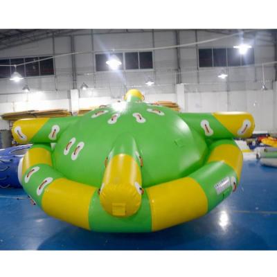 China Wake Park Saturn Inflatable Rocker / Inflatable Rotating Top For Water Park Games for sale