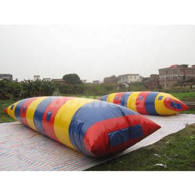 China 0.9mm PVC Tarpaulin Colorful Big Lake Inflatable Water Blob / Inflatable Water Launch For Sale for sale