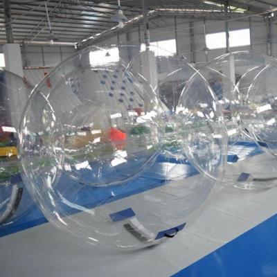 China Sports Toys 0.7mm TPU Or 0.8mm PVC Clear Inflatable Water Bubble Ball For Commercial Use for sale