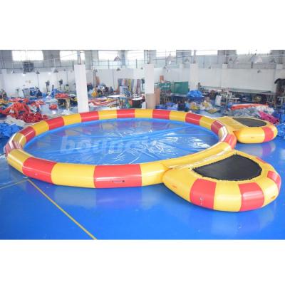 China Water Ball Game Round Inflatable Pool With Platform For Water Walking Ball for sale