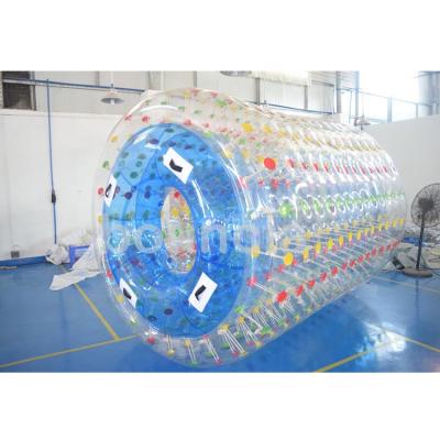 China Park PVC Hamster Wheel/Water Material Inflatable Roller For Adult And Summer Kids Over 7 Years Old Clear And 0.8mm Bouncia Blue PVC for sale