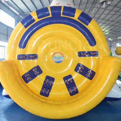 China 0.9mm PVC Tarpaulin Water Tube Inflatable Towable Water Ski Sports / Flying Inflatable Ringo for sale