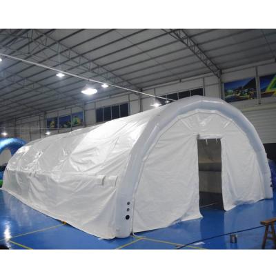 China White outdoor airtight inflatable events tent made of 0.9mm PVC tarpaulin for sale