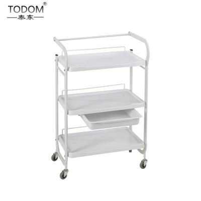 China 2020 new custom white facial trolley home furniture spa hairdressing cart beauty salon or barber shop for sale