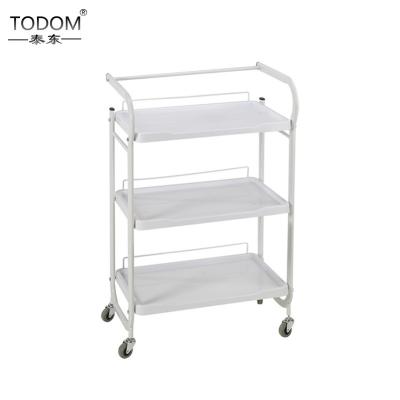 China Salon Or Best Selling Home Beauty Salon Equipment Barber Hairdressing Trolley With Plastic Drawers for sale