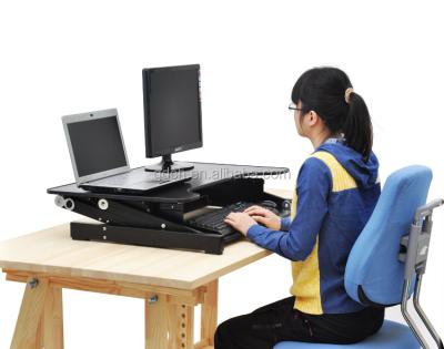 China PANELS wholesale portable and height adjustable standing desk with factory bottom price for sale