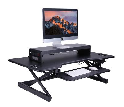 China Fantastic PC Desk Sit To Stand Desk Riser Monitor Stand Desk Mount for sale