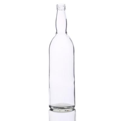 China Beverage 620ml Single Round Flint Beer Glass Drink Bottle for sale