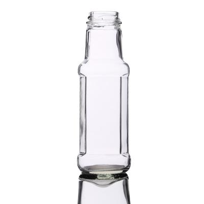 China Drink 270ml Round Flint BBQ Sauce Bottles for sale