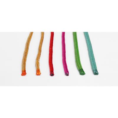 China Anti-UV 8mm braided polyester rope for rainbow climbing net playground for sale