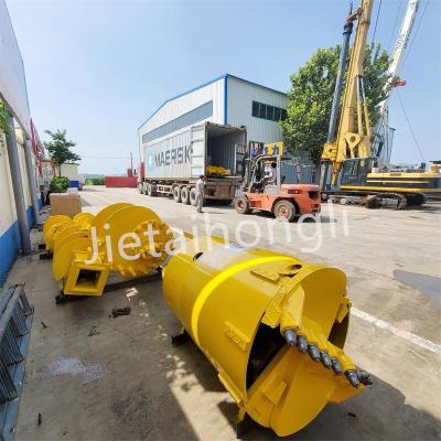 China Bored Pile Rotary Drill Bucket 500-2500mm Rock And Soil Layer Stie for sale