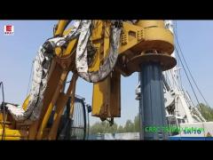 Stable Refurbished Secondhand Used Rotary Drilling Rig CRRC With Crawler Undercarriage