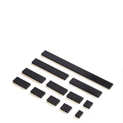 China New PCB Busbar Single-bar Pin Spacing 1*2P3P4P5P6P7P8P10P12P Socket 2.54MM--40P A for sale