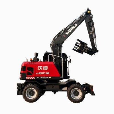 China Farms LICHMACH Sales World W295W-9B Hydraulic Wheel Excavator With Matched Accessorles for sale