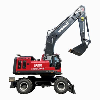 China Farms LICHMACH Sales World Brand W2220W-9 Hydraulic Wheel Excavator With Matched Accessorles for sale