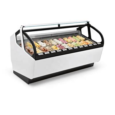 China â ‰ ¤ 22â „ ƒ Prosky 24 Dishes Italian Ice Cream Gelato Display Fridge Freezer Showcase for sale