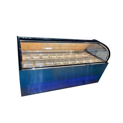 China â ‰ ¤ 22â „ ƒ Prosky 18 Dishes Gelato and Popsicle Display Showcase/Ice Cream Showcase/Ice Cream Freezer Refrigerator for sale