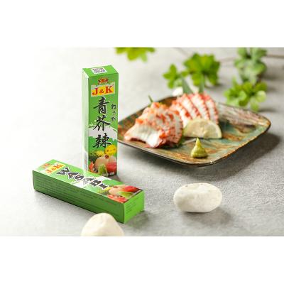 China Sushi food and seafood wasabi supplier 43G fresh horseradish sauce wasabi paste for sale