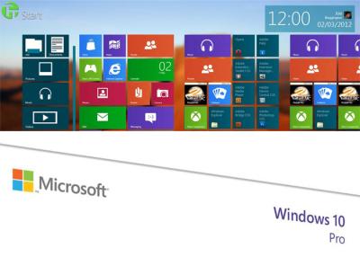 China OEM Software Windows 7 / 8.1 / 10 Pro Pack Retail Box With Genuine COA Key Sticker for sale