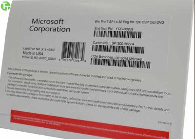 China Bocado SP1 Dell do OEM 64 do profissional de Windows 7 do software da Microsoft/HP/Lenovo à venda