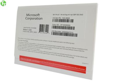 China Microsoft Software Win 8 Windows 8.1 Pro Product Key On Laptop COA License Sticker for sale