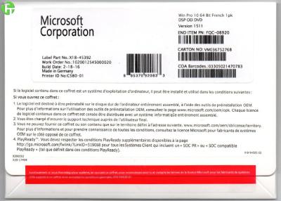 China Windows OS Windows 10 Professional COA License Sticker Online Activation for sale