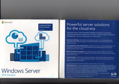 China Pedazo auténtico del estándar 64 de Windows Server 2016, versión del OEM R2 del servidor 2016 del triunfo en venta