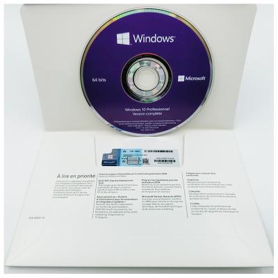 China Windows 10 Pro OEM 64Bit System Builder DVD - Multi-Language (Eng/Fr/De/Es/It) Online Activation for sale