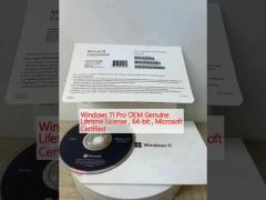 Windows 11 Pro OEM Genuine Lifetime License , 64-bit , Microsoft Certified