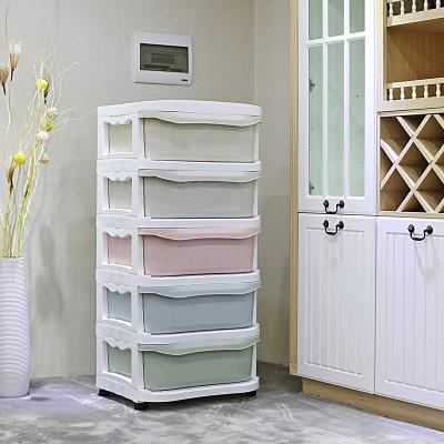 China Eco-friendly large size plastic cabinet, plastic storage container drawer, living room cabinet for sale