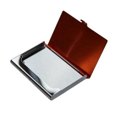 China Assets; LG-N018 promotion metal fancy plating durable name card card holder accept logo/pocket business lasering card case for sale