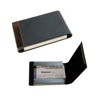 China LG-N002 fashion promotion business gift leather name card card holder/empty pocket business card holder for sale