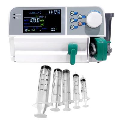 China Portable Metal Syringe Pump 4.3 Inch LCD Screen Medical Syringe Pump for sale