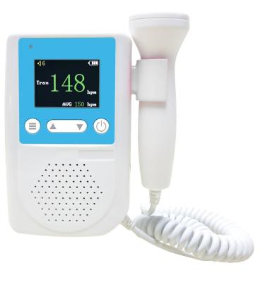 China Plastic Handheld Fetal Doppler For Pregnancy Use Baby Heart Rate Monitor Fetal Doppler Price for sale