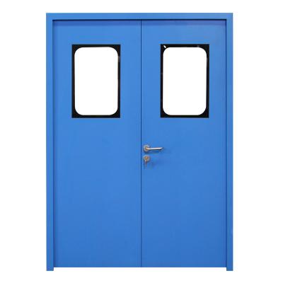 China Hot Selling Hospitals Windproof Or Clean Rooms With Purifying Steel Doors With Windows for sale