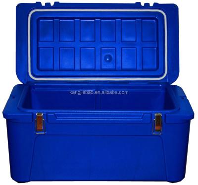 China Plastic Food KJB Rotomolded Coolers 65L Camping / Fishing Insulated Containers Ice Cooler Boxes for sale