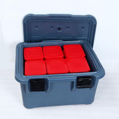 China KJB-Z04A Sustainable Box Food Grade Carrying Container Hot Plastic Food Roto Molded Thermo Lunch Box for sale