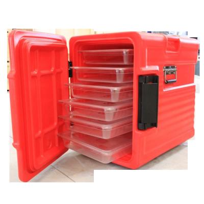 China Catering Equipment Insulated PE Thermobox Plastic Food Pan Carrier Food Warmer For Holding Hot/Cold Food for sale