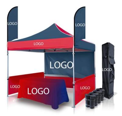 China 10x10 modern outdoor advertising logo outdoor aluminum marquee event marquee gazebos canopy pop up custom printed trade show tents for sale