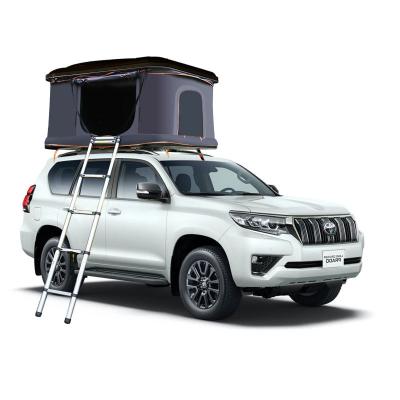 China Extended Type 2023 Hydraulic Pressure Upright Noise 2 Person Auto Truck Rooftop SUV Camping Hard Cover Car Roof Tent for sale