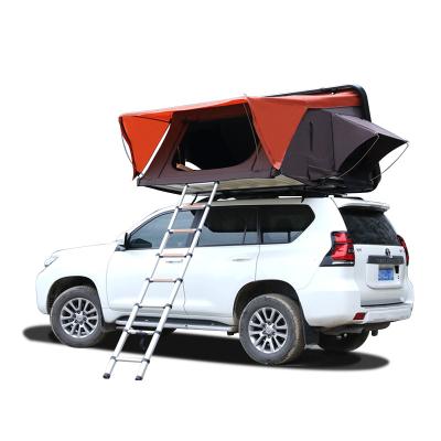 China Extended Canvas ABS Type Hard Shell Automatic Support 3-4 Person SUV Outdoor Large Roof Top Tent for sale